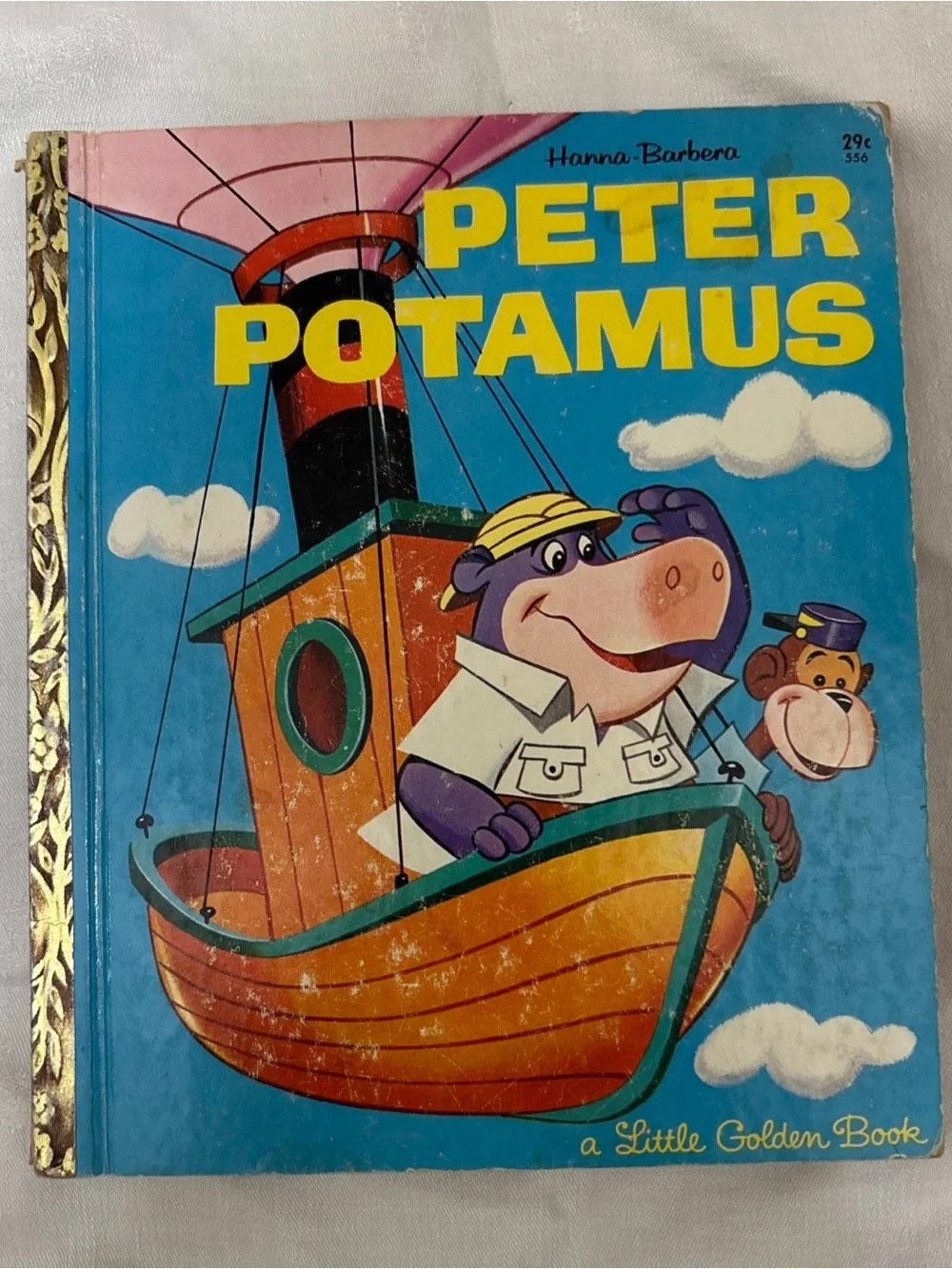 VTG 1961,62,64 bundle 3 HANNA BARBERA Little Golden Book Yogi Bear Touche PeterP